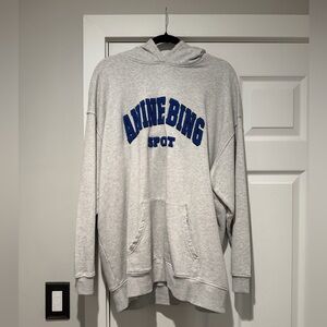 Auth. ✅ Women’s ANINE Bing “Harvey” Hoodie in “Heather Grey” Size Large🤍💙